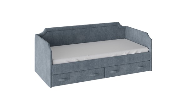Подростковая кровать Кантри Тип 1, ТД-308.12.02 (Замша синяя) в Орле - изображение