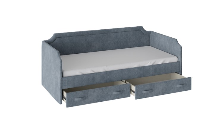 Подростковая кровать Кантри Тип 1, ТД-308.12.02 (Замша синяя) в Орле - изображение 1
