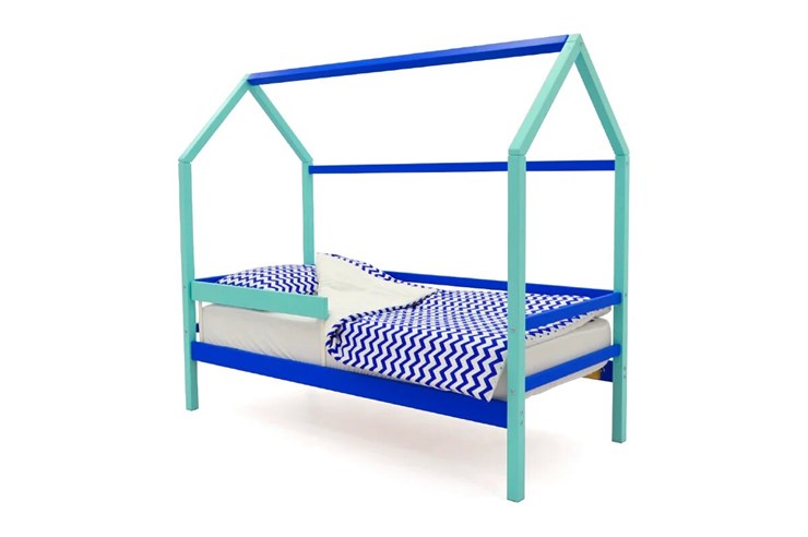 Детская кровать-домик Svogen синий-мятный в Орле - изображение 2