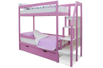 Двухэтажная детская кровать Svogen розовый в Орле