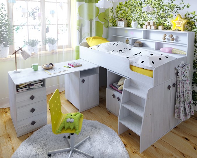 Кровать-чердак Малыш-5, цвет Винтерберг в Орле - изображение 7