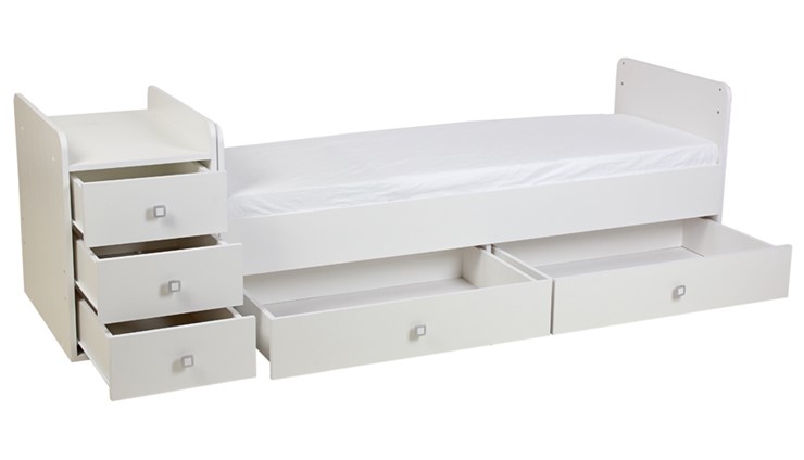 Кровать-трансформер с комодом Фея 1100 Белый в Орле - изображение 9