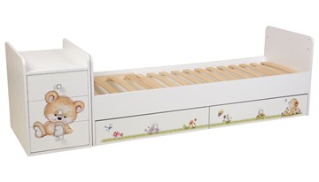 Детская кровать Фея 1100 Медвежонок Белый в Орле - предосмотр 2