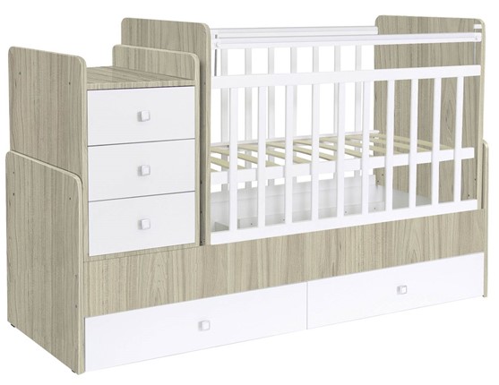 Детская кровать Фея 1100 Вяз-белый в Орле - изображение