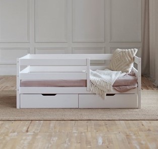 Детская кровать Софа с ящиками, цвет белый в Орле