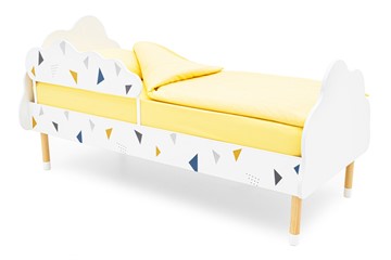 Кроватка Stumpa Облако "Треугольники желтый, синий" в Орле