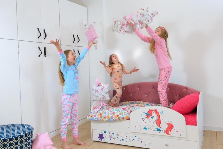 Кровать детская Звездочка с бортиком, Розовый в Орле - изображение 9