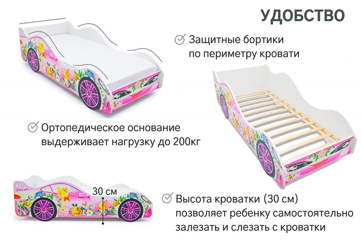 Детская кровать-машина Фея в Орле - изображение 4