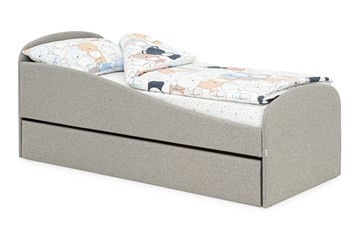 Кровать в детскую с ящиком Letmo халва (рогожка) в Орле