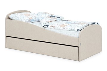 Кровать с ящиком Letmo карамель (рогожка) в Орле