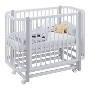 Кроватка детская POLINI Kids Simple 350 Белый / Серый в Орле