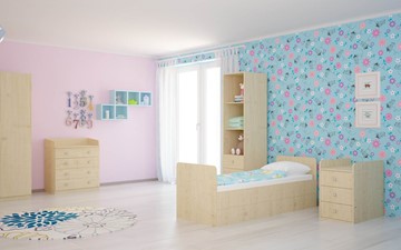 Детская кровать с комодом POLINI Kids Simple 1100 Натуральный в Орле - предосмотр 4