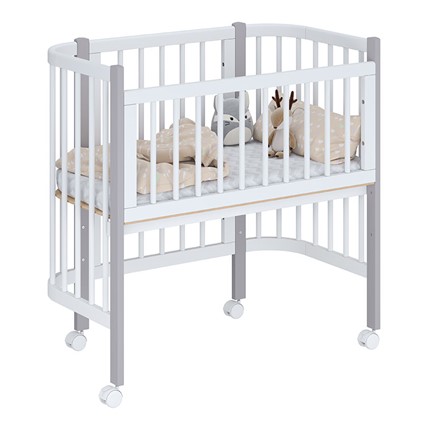 Детская кровать POLINI Kids Simple 105 Белый / Серый в Орле - изображение