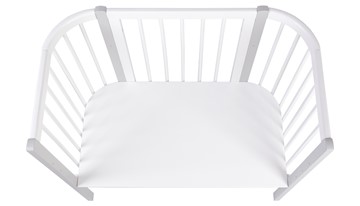 Кроватка приставная POLINI Kids Simple 120 Белый / Серый в Орле - предосмотр 3