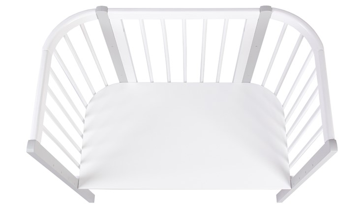 Кроватка приставная POLINI Kids Simple 120 Белый / Серый в Орле - изображение 3