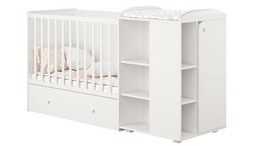 Детская кровать-трансформер с комодом POLINI Kids Ameli 800 Белый, серия AMELI в Орле - предосмотр 1
