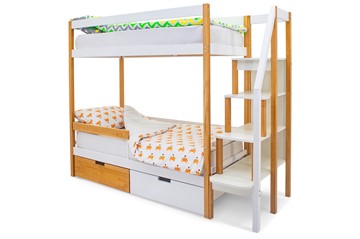 Детская двухэтажная кровать Svogen дерево-белый в Орле