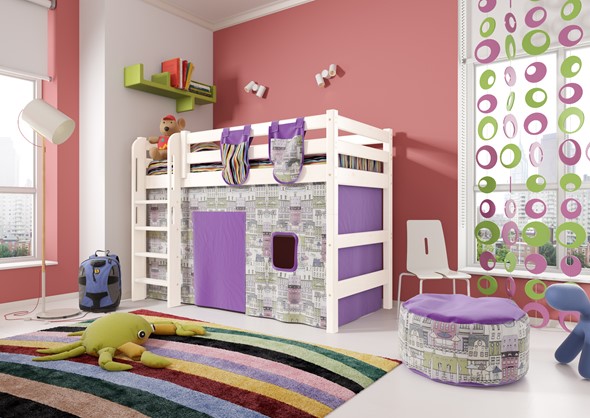 Детская кровать-чердак Соня,  Вариант 5 Белый в Орле - изображение
