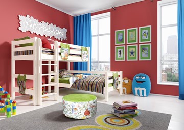 Детская двухъярусная кровать Соня, Вариант 7 Белый в Орле