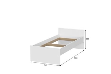 Выкатная кровать в детскую Токио, белый текстурный (одинарная (0,9х2,0) + выкатная) в Орле - предосмотр 3