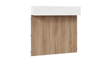 Шкаф навесной с декоративными панелями Порто (366) СМ-393.21.023-24 (Белый жемчуг/Яблоня беллуно/Белый софт) в Орле