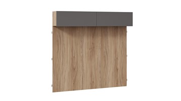 Шкаф навесной с декоративными панелями Порто (366) СМ-393.21.023-24 (Яблоня Беллуно/Графит софт) в Орле