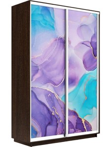 Шкаф Экспресс 1600x600x2400, Абстракция фиолетовая/венге в Орле