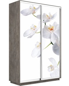 Шкаф Экспресс 1600x600x2400, Орхидея белая/бетон в Орле