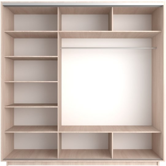Шкаф 3-х створчатый Экспресс (Комби) 2100х600х2400, дуб молочный в Орле - изображение 1
