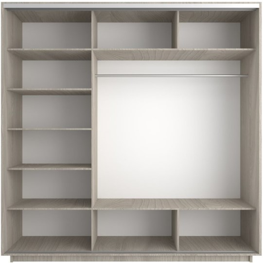 Шкаф 3-х дверный Экспресс (Комби) 2400х600х2400, шимо светлый в Орле - изображение 1