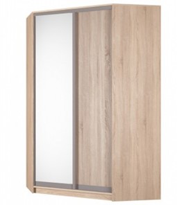 Шкаф угловой Аларти (YA-230х1400(602) (4) Вар. 1; двери D5+D6), с зеркалом в Орле