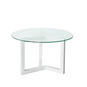 Журнальный столик Оникс-8, Выбеленный дуб/Прозрачное стекло в Орле