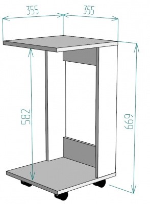 Приставной стол TC12, ДКМ в Орле - изображение 1