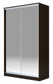 Шкаф 2-х дверный 2200х1682х420 Хит-22-4-17-88, Матовое стекло, Венге в Орле