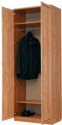 Шкаф двухдверный 100 со штангой, цвет Дуб Сонома в Орле - изображение 1