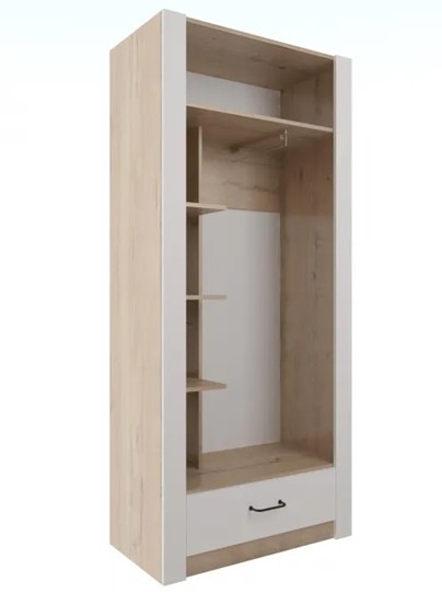 Шкаф гардеробный Ева 5 М1 дуб ирландский/белый матовый в Орле - изображение 1