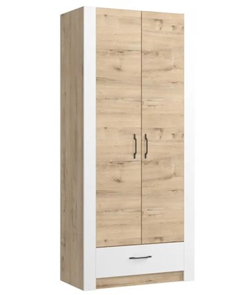 Шкаф гардеробный Ева 5 М1 дуб ирландский/белый матовый в Орле - изображение