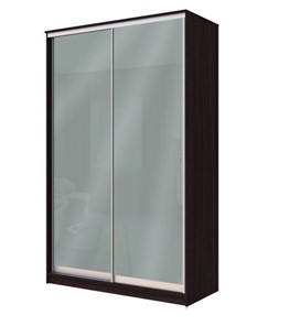 Шкаф 2-х дверный Хит-22-14-22 с цветным стеклом, средне-серый 074, Венге в Орле
