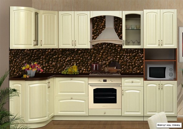 Угловой кухонный гарнитур Кантри 1330х2800 в Орле - изображение