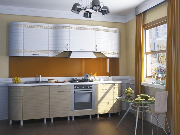 Кухня Анастасия цвет капучино 2 (260 см) в Орле - изображение