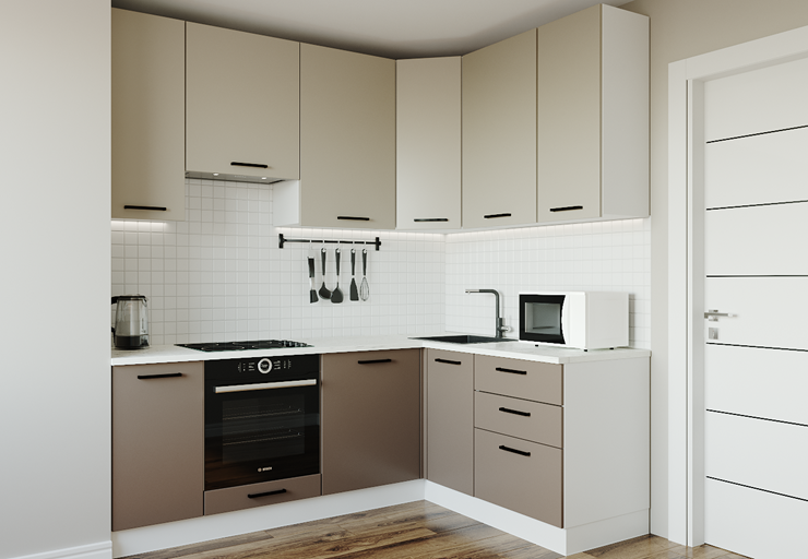Кухонный угловой гарнитур Латте-2200х1600 в Орле - изображение