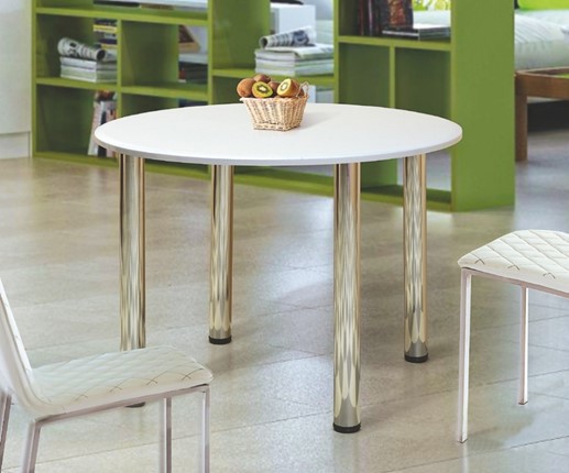 Обеденный стол Круглый 900 на металлических опорах в Орле - изображение
