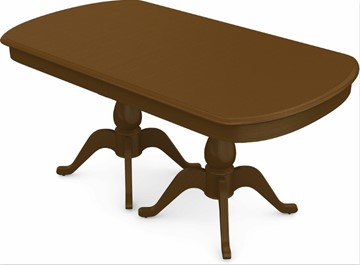 Обеденный раздвижной стол Фабрицио-2 исп. Мыло большой 2 вставки, Тон 2 (Морилка/Эмаль) в Орле