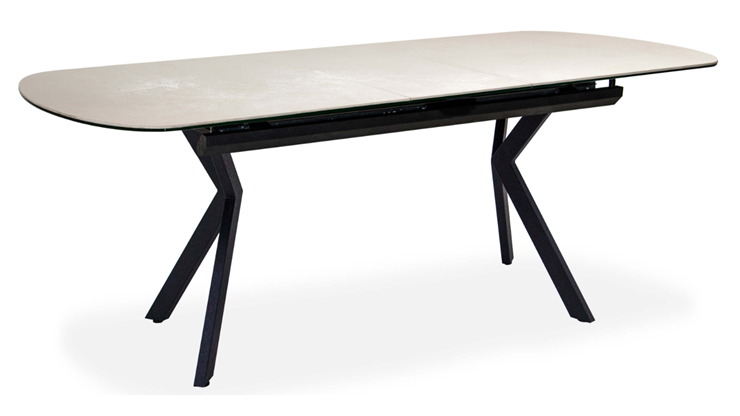Кухонный раскладной стол Шамони 3CX 180х95 (Oxide Avorio/Графит) в Орле - изображение 1