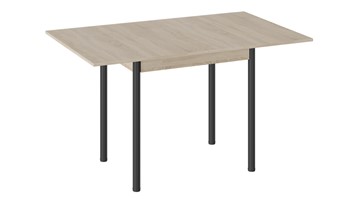 Раздвижной стол Родос тип 2 с опорой d40 (Черный муар/Дуб Сонома) в Орле - предосмотр 1