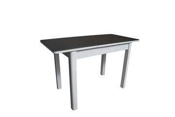 Кухонный раскладной стол Айсберг-2СТ белое/черное/прямые массив в Орле - предосмотр 1