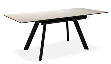 Кухонный раздвижной стол Бордо 1CQ 140х85 (Oxide Avorio/Графит) в Орле - предосмотр 1