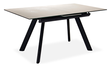 Кухонный раздвижной стол Бордо 1CQ 140х85 (Oxide Avorio/Графит) в Орле - предосмотр