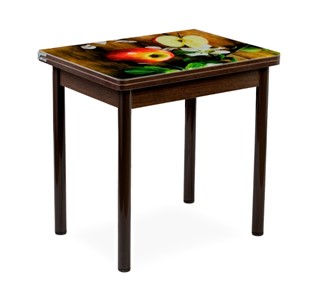 Кухонный пристенный стол СПА-02 СТФ, венге/фотопечать дерево/опоры коричневый в Орле