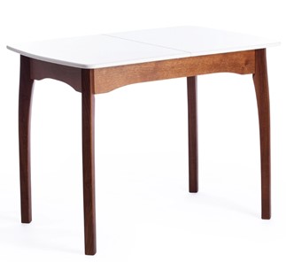 Кухонный раскладной стол Caterina, бук/мдф, 100+30x70x75, коричневый, белый арт.15856 в Орле